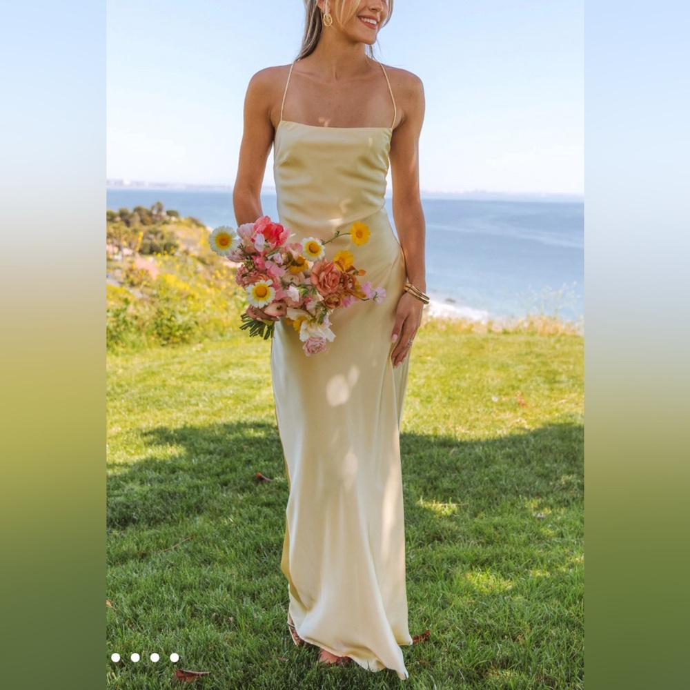 Show Me Your MuMu Yellow Maxi Dress